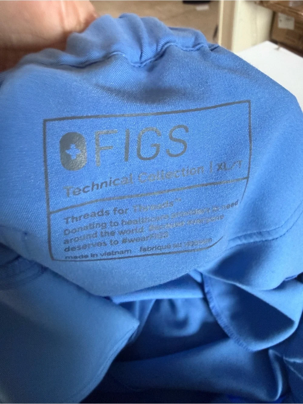 Figs Pisco Basic Scrub Uniform Pants Mens Blue SZ XL T 36 X 34.5
